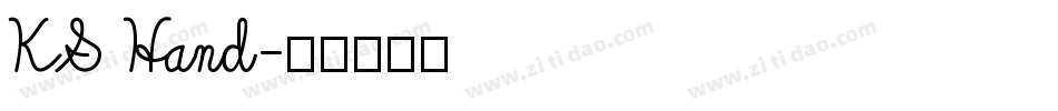 KS Hand字体转换
